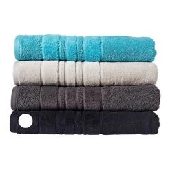 Linen House Selene Bath Sheet Black 90 X 165 Cm