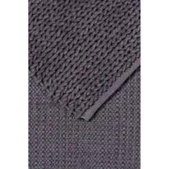 Soren Cable Knit Bath Mat Charcoal Bath Mat