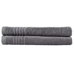 Soren Hand Towel Set 2 Pack Charcoal