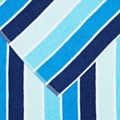 Soren Hampton Beach Towel Blue 80 X 160 Cm