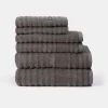 Bas Phillips Elouera 6 Pack Towel Set Charcoal -Towels & Bathroom Sales 627199 C 0000 00 2