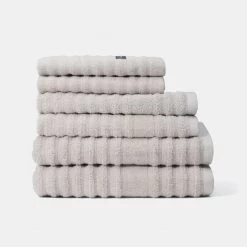 Bas Phillips Elouera 6 Pack Towel Set Silver