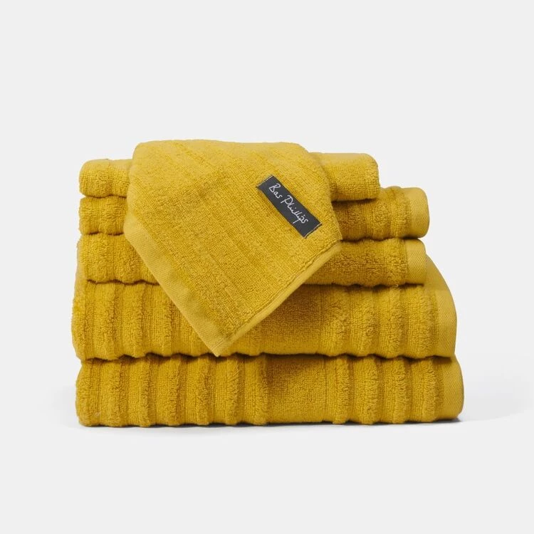 Bas Phillips Elouera 6 Pack Towel Set Mustard 4 Bas Phillips Elouera 6 Pack Towel Set Mustard - Image 2