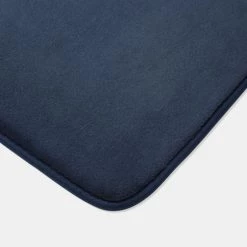 Soren Memory Foam Bath Mat Blue 50 X 80 Cm