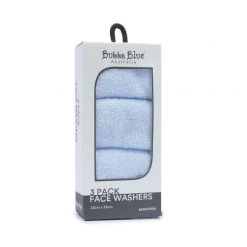 Bubba Blue Everyday Essentials Face Washers 3 Pack Blue