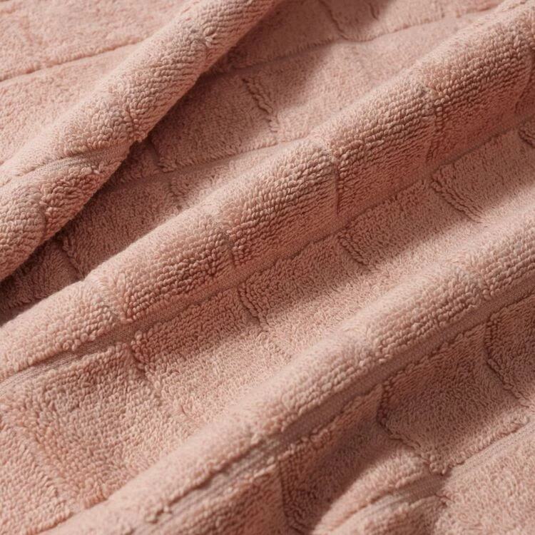 Linen House Karlson 4-Piece Towel Set Clay 4 Linen House Karlson 4-Piece Towel Set Clay - Image 2