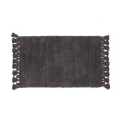 Linen House Bath Mat Asher Charcoal 50 X 80 Cm