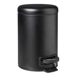 Store & Order Loft Semi-Dome Top 3L Pedal Bin Black
