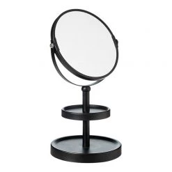 Store & Order Loft 2-Tier Double-Sided Mirror Black