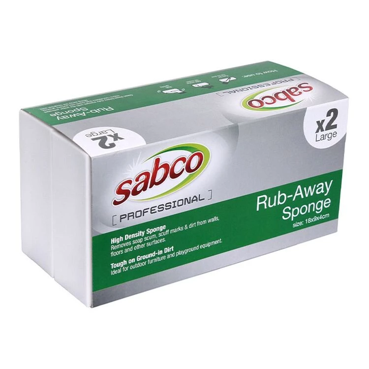 Sabco Rub-Away Sponge Large 2 Pack 3 Sabco Rub-Away Sponge Large 2 Pack
